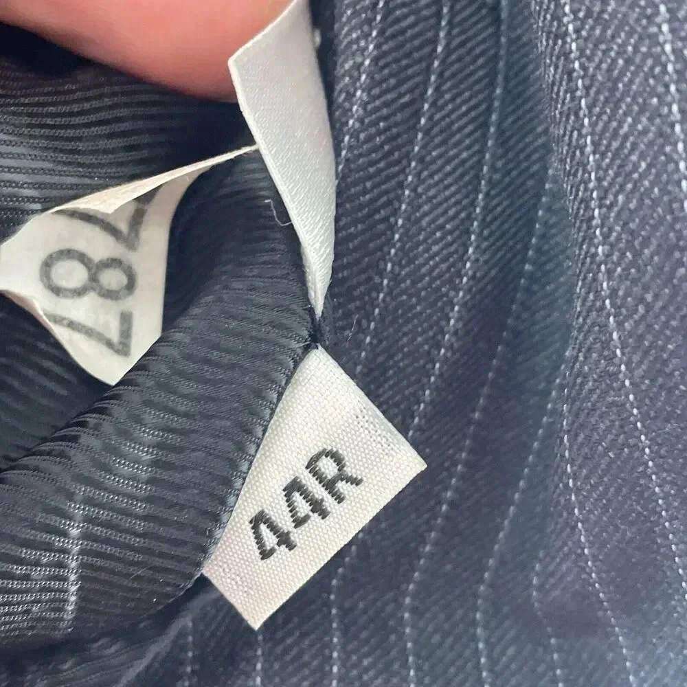 Hart Schaffner Marx 44R Blazer Mens charcoal gray 3882